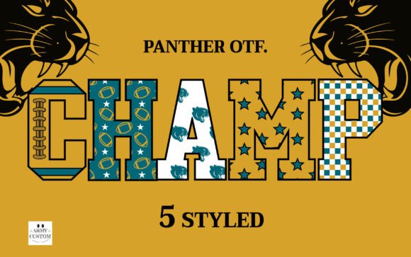 American Football Panther Font