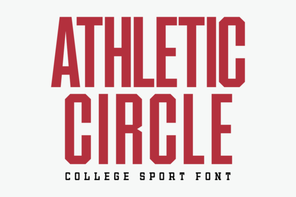 Athletic Circle Font for Bold Designs