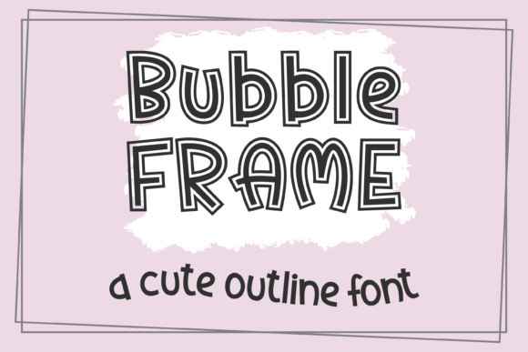 Bubble Frame Font for Bold Campaigns