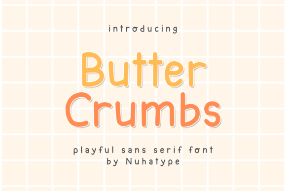 Butter Crumbs Font for Web Design