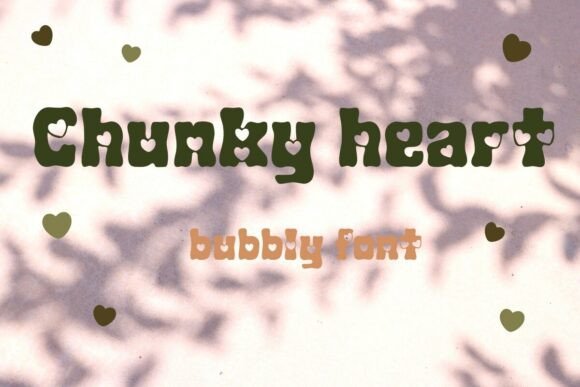 Chunky Heart Font: Adorable Design for Every Project