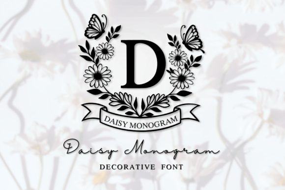 Daisy Monogram Font for Creative Campaigns