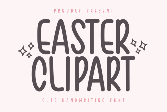 Easter Clipart Font for Creative Projects