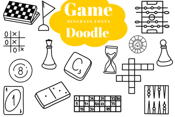 Game Doodle Font for Creative Marketing