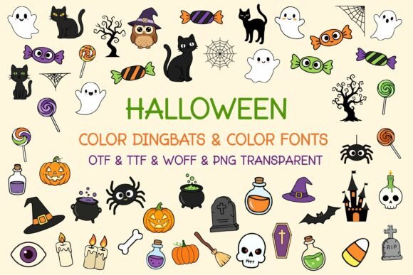 Halloween Color Font for Business