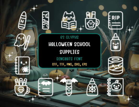 Halloweenschoolsupplies Regular Font