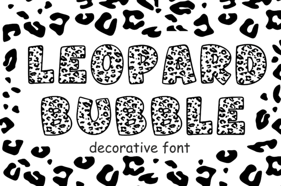 Leopard Bubble Font Review