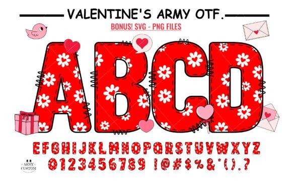 Love Valentine’s Flower Heart Font Review