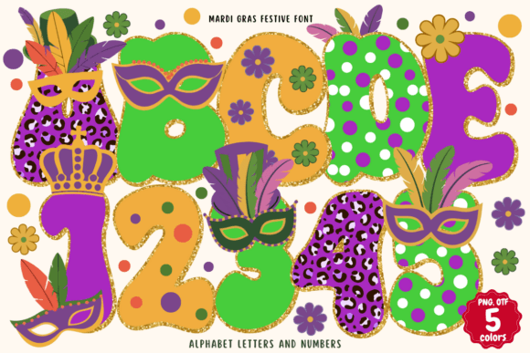 Mardi Gras Festive Font