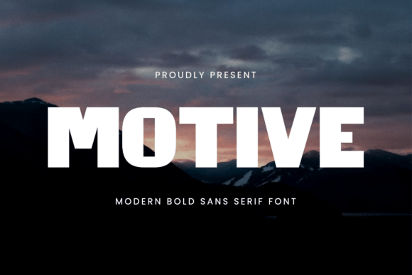 Motive: A Bold Font for Craft Creators