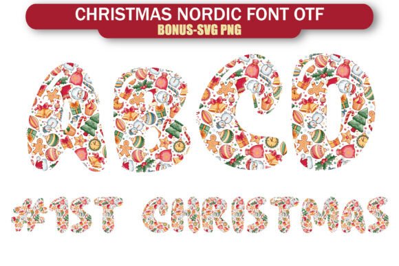Nordic Christmas Font for Web Design