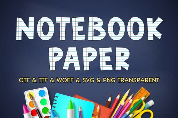 Notebookpaper: A Color Font for Playful Branding