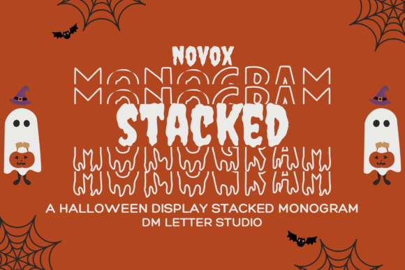 Novox Ghost Stacked Monogram Font Review