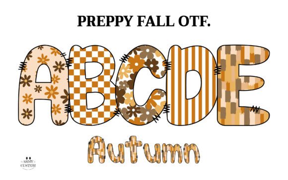 Preppy Fall Autumn Font