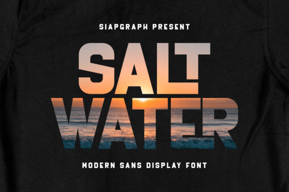 Salt Water Font: Bold & Confident Design