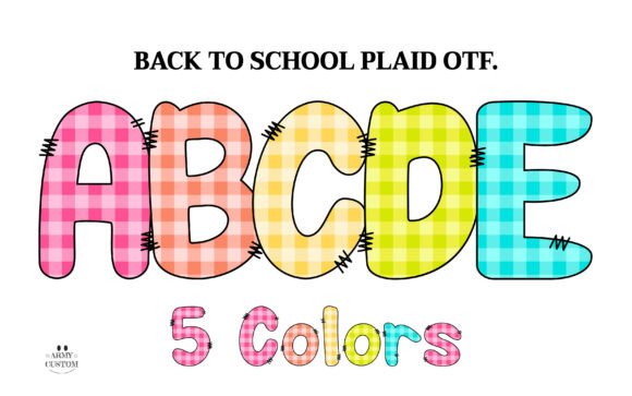 School Plaid: A Playful Font for Creative Brands