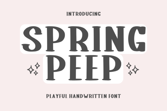 Spring Peep Font for Web Design