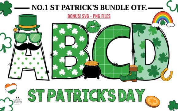 St. Patrick’s Day Army Bundle Font