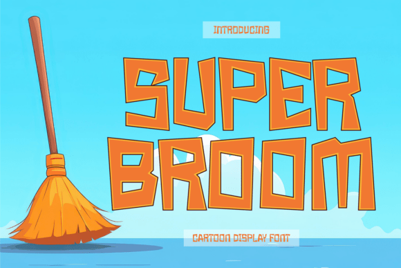 Super Broom Font for Web Design