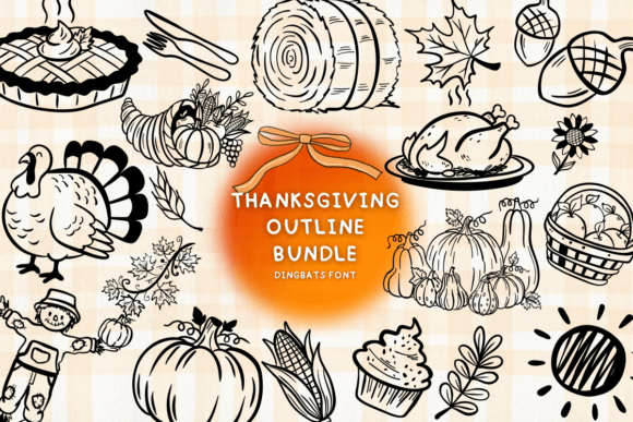 Thanksgiving Outline Font for Bold Campaigns