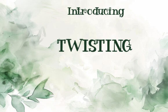 Twisting: A Bold Display Font