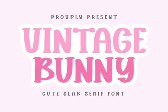 Vintage Bunny Font for Business