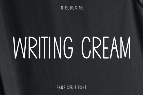Writing Cream Font for Creative Makers